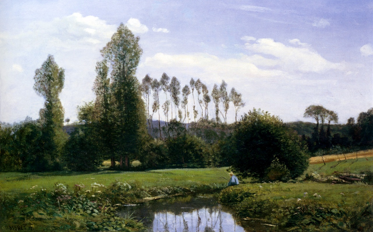 View At Rouelles Le Havre, 1858 - Claude Monet Paintings